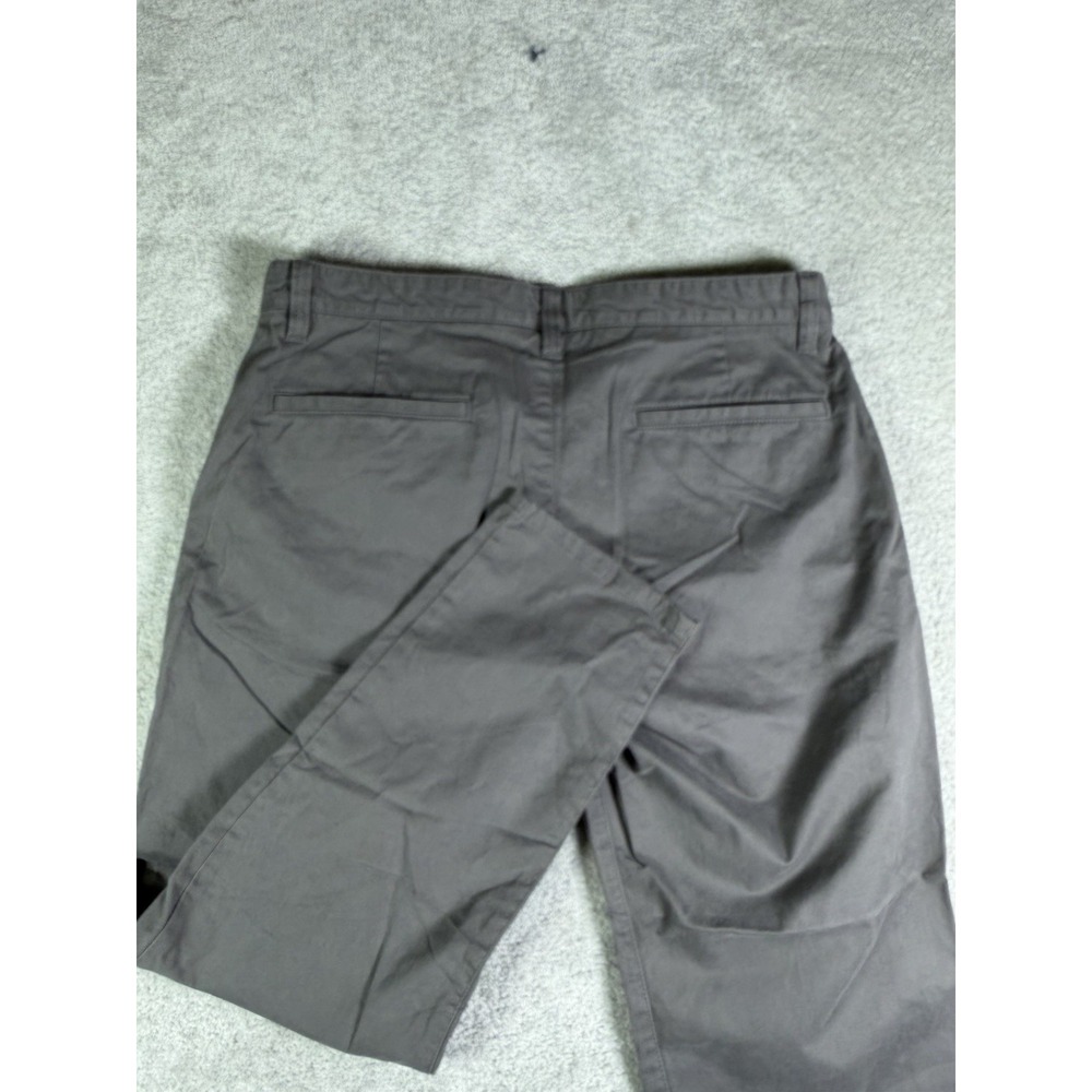 Under 510 Pants 33x25 Gray Chino Khaki Slim Fit Mens Premium Cotton